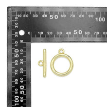 Load image into Gallery viewer, Gold Silver Large Toggle Clasp, Sku#ML76