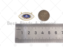 Load image into Gallery viewer, CZ Enamel Evil Eye Charm, Sku#L534