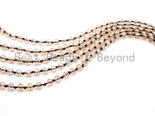 Load image into Gallery viewer, 60/36 Long Hand Knotted Crystal Necklace, Double Wrap Necklace, Light Colorado Topaz Color 2x4mm/5x8mm Faceted Crystal Beads,SKU#D23
