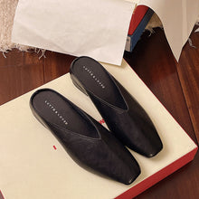 Load image into Gallery viewer, Women's Retro Low-Cut Soft-Sole Casual Flat Shoes | PU Leather Round Toe Work Shoes