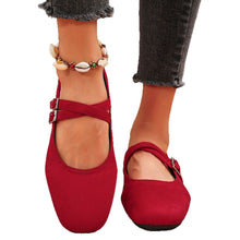 Load image into Gallery viewer, Women's Leopard Print Flats - Comfortable Buckle Dress Shoes Plus Size 36-43