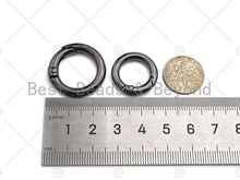 Load image into Gallery viewer, 12mm/15mm/20mm/27mm Spring Gate, Gold/Silver/Gunmental Round Clasp, SKU#K123