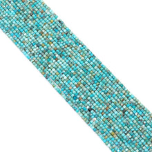 Load image into Gallery viewer, Genuine Turquoise Faceted Cube Beads, 2.5mm, Sku#U1533