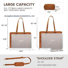 Load image into Gallery viewer, Women's Laptop Bag Vintage Leather Large Capacity