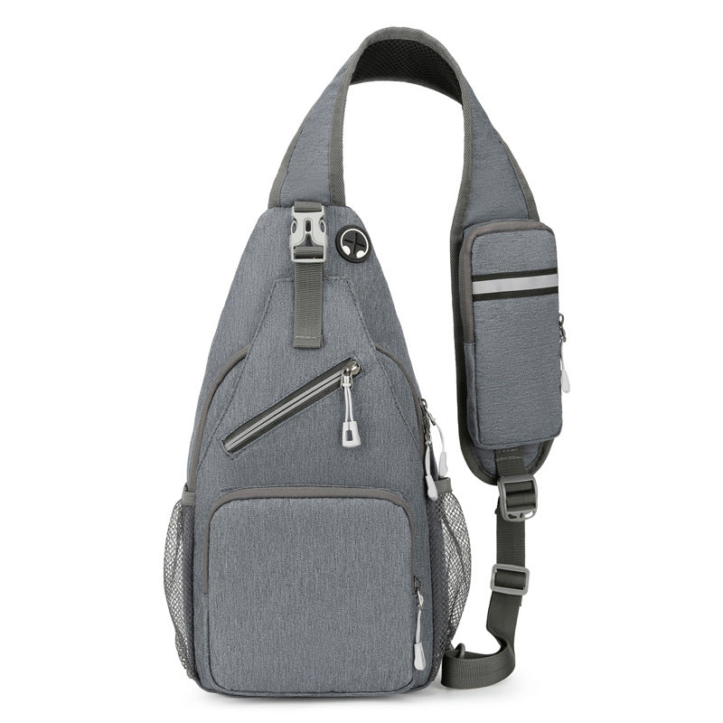 Men's Casual Solid Color Shoulder Bag - Minimalist Crossbody Messenger Bag