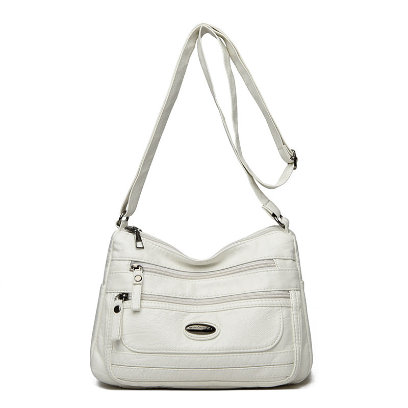 Women's Lightweight Soft PU Crossbody Shoulder Bag – Adjustable Strap, Multi-Color