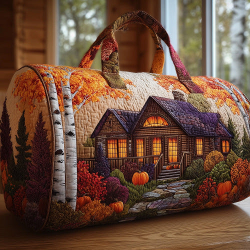 Quilted Embroidery Travel Tote Bag - Multifunctional Sports & Fitness Duffle for Women & Men