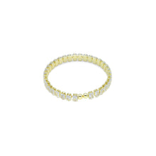 Load image into Gallery viewer, Gold Silver Rectangle CZ Adjustable Bracelet with Ball End, Sku#A443