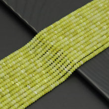 Load image into Gallery viewer, 2x4mm Rondelle Smooth Lemon Quartz Beads, Sku#U1953