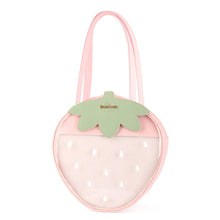 Load image into Gallery viewer, Strawberry Transparent Shoulder Bag | Soft-girl Lolita Tote | Red &amp; Pink