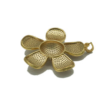 Load image into Gallery viewer, Large Gold Silver Flower Charm, Sku#ML53