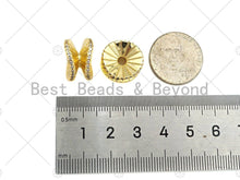 Load image into Gallery viewer, Gold  Silver  CZ  Wheel Shape Pendant/Charm, SKU#323