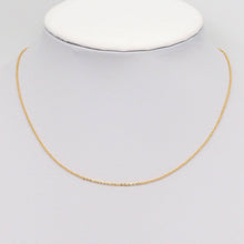 Load image into Gallery viewer, Gold Silver Dainty Link Chain Adjustable necklace, Sku#A110