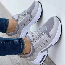 Load image into Gallery viewer, Lace-Up Wedge Sneakers