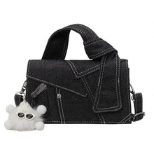 Load image into Gallery viewer, Denim Fabric Crossbody Bag