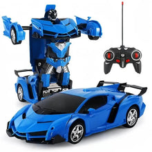 Load image into Gallery viewer, 1:18 Remote Control Deformation Robot Car with LED Lights – 360° Drift, USB Rechargeable