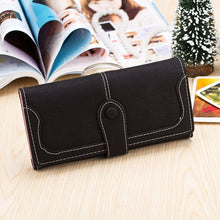 Load image into Gallery viewer, Premium Matte Long Wallet for Women - Large Capacity PU Leather Flap Closure