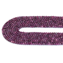 Load image into Gallery viewer, Genuine Pink Tourmaline Round Faceted Beads,Sku#U1838