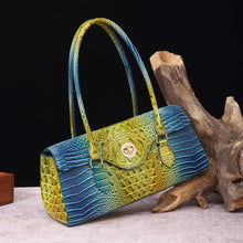 Load image into Gallery viewer, Women's Crocodile-Print Shoulder Tote Bag - Retro European Style PU Leather Handbag