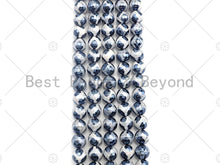 Load image into Gallery viewer, Esty Exclusive Mystic Black and White Tibetan Agate Beads, 8mm/10mm/12mm, Black White DZI Agate, 15.5 Full Strand, sku# UA95
