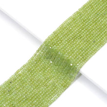 Load image into Gallery viewer, Genuine Peridot Faceted Cube Beads, 2.5mm, Sku#U1531