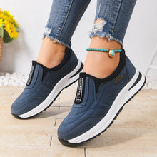 Load image into Gallery viewer, Women's Casual Plus-Size Slip-On Running Shoes | Suede Chunky Heel Sneakers