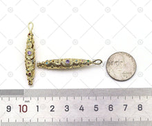 Load image into Gallery viewer, Multicolor CZ Micro Pave Crocodile Shape Pendant, 18K Gold Filled Crocodile Charm, Necklace Bracelet Charm Pendant,Sku#LK512