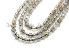 Load image into Gallery viewer, High Quality Natural Gray Labradorite Round Faceted beads, SKU#U72