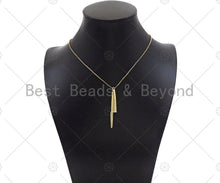 Load image into Gallery viewer, 18K Dainty Gold Pen Cap Shape Pendant/Charm, Necklace Bracelet Charm Pendant,9x50mm, Sku#LK268
