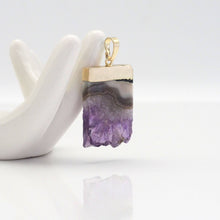 Load image into Gallery viewer, Gold Amethyst Pendant, sku#LY29