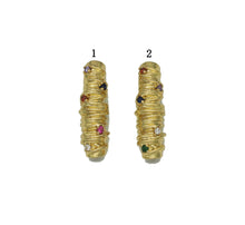 Load image into Gallery viewer, Gold CZ Thread Rolling Spacer Beads, Sku#LK681