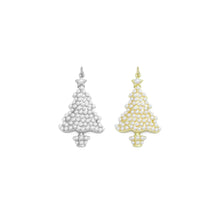 Load image into Gallery viewer, White Pearl Christmas Trees Charm Pendant,Sku#A480