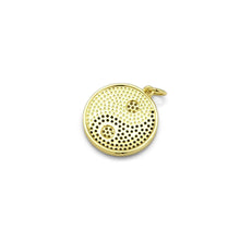 Load image into Gallery viewer, Gemstone CZ Pave Taiji Yinyang Charm, Sku#LX259