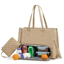 Load image into Gallery viewer, Large Insulated Tote Bag &amp; Crossbody Combo – Women's Lightweight Everyday Carry Bag
