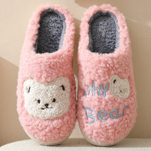 Load image into Gallery viewer, Unisex Bear Plush House Slippers | Anti-Slip Warm Indoor Shoes