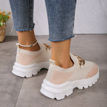 Load image into Gallery viewer, Women's Slip-On Platform Flat Shoes | Breathable Knit Chunky Sole Casual Sneakers