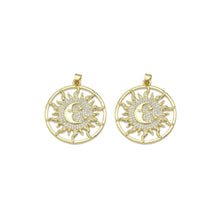 Load image into Gallery viewer, CZ Sun Cresent Moon Star Charm, Sku#LK917