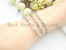 Load image into Gallery viewer, 3x5mm Paperclip Rectangle Cable Chains By Yard, SKU#M357
