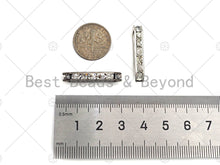 Load image into Gallery viewer, 10pc Rhinestone Jewerly Separator Bar with 3 holes, Sku#C112
