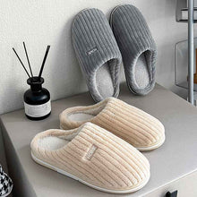 Load image into Gallery viewer, Women's Plush Cotton Slippers - Non-Slip Winter House Shoes Indoor Warm Comfort