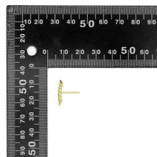Load image into Gallery viewer, Gold CZ Spike Ear Climber Earrings, Sku#LD506