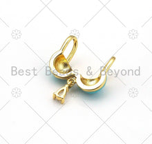 Load image into Gallery viewer, Colorful Enamel Bikini Bra with Clear CZ Shape Pendant,18K Gold Filled Bra Charm,Necklace Bracelet Charm Pendant, 20x14mm,Sku#LK436