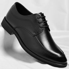 Load image into Gallery viewer, Men's Lace-Up Leather Dress Shoes | All-Season Casual Oxford Style | Black &amp; Light Brown | Plus Sizes 37–46