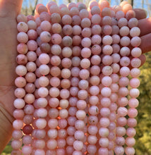 Load image into Gallery viewer, High Quality Genuine Pink Opal Round Smooth Beads, 8mm/10mm Natural Opal Beads, 15.5'' Full Strand, SKU#U1212