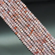 Load image into Gallery viewer, 3x5mm Cherry Blossom Agate Faceted Rondelle Beads, Sku#U1665