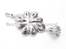 Load image into Gallery viewer, CZ Micro Pave Large Flower Pendant, sku#L182