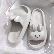 Load image into Gallery viewer, Women's Non-Slip Indoor Slippers - Soft Cushioned EVA Bathroom Slippers with Cute Rabbit Design