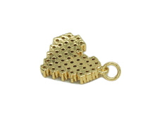Load image into Gallery viewer, CZ Heart Charm, Sku#LD221