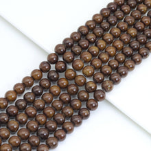 Load image into Gallery viewer, Dark Brown Jade Round Smooth Beads, Sku#U2023