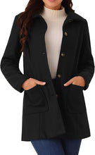 Load image into Gallery viewer, Double-breasted Long-sleeve Lapel Wool-lined Casual Coat